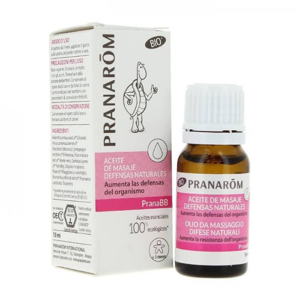pranarom pranabb aceite de masaje defensas naturales 10ml