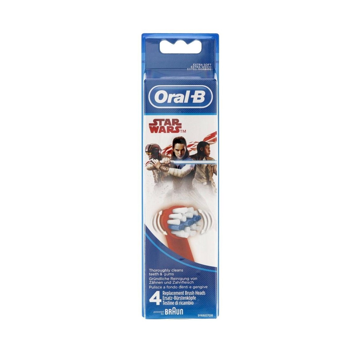 oral b recambio cepillo star wars 4 recambios