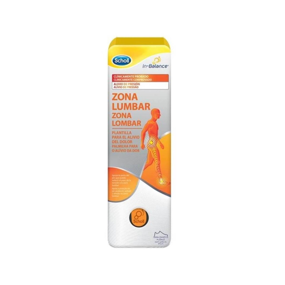 scholl in balance plantillas zona lumbar talla l