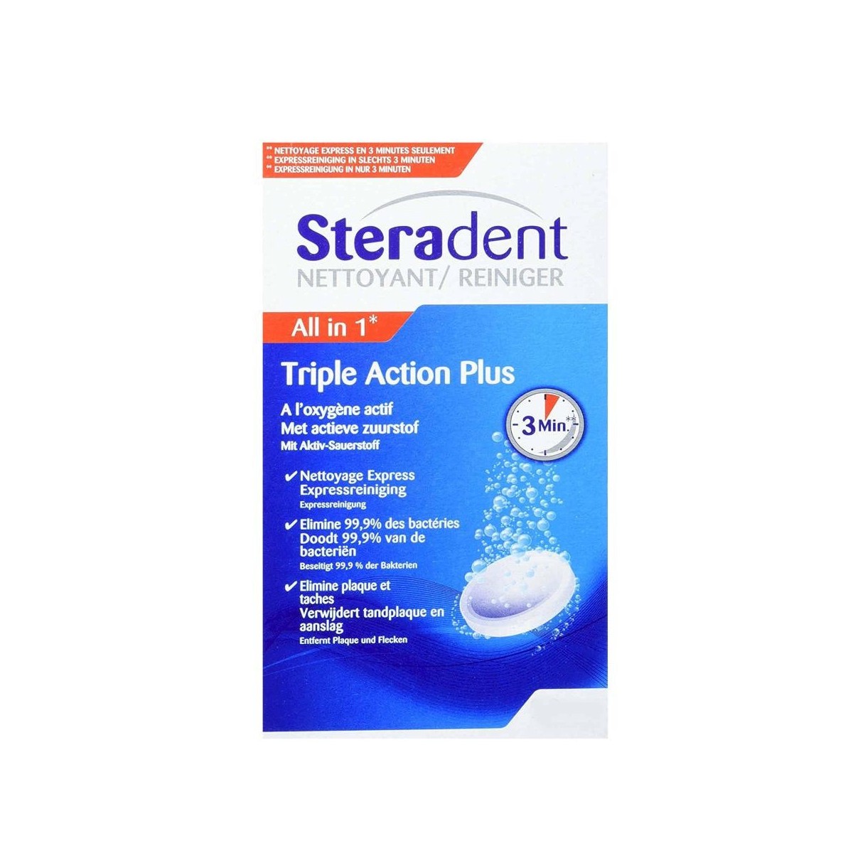 steradent triple accion plus 60 tabletas