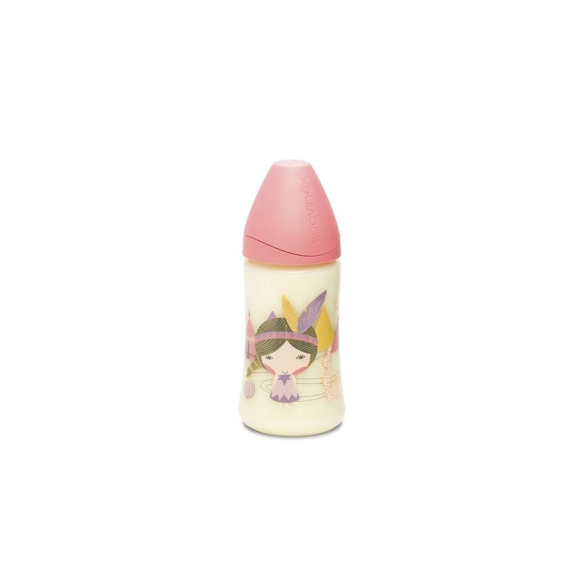 suavinex biberon tetina redonda 3 posiciones silicona 270ml