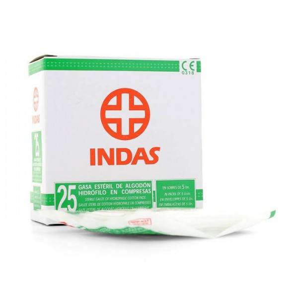 gasa esteril indas 25u