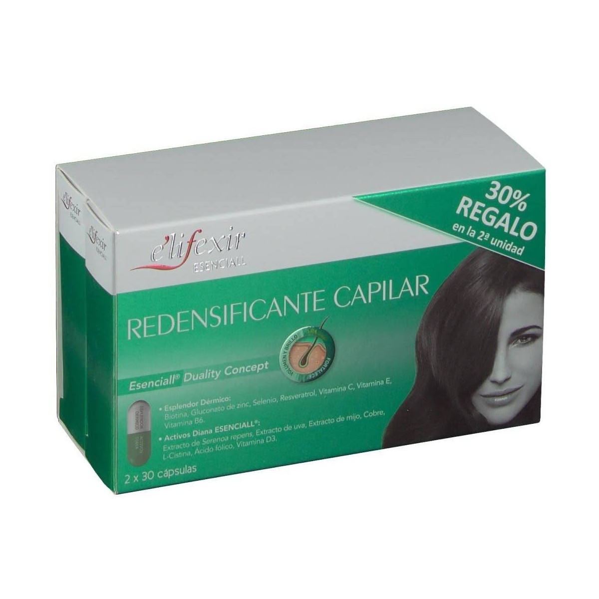 elifexir esenciall redensificante capilar 2x30 capsulas