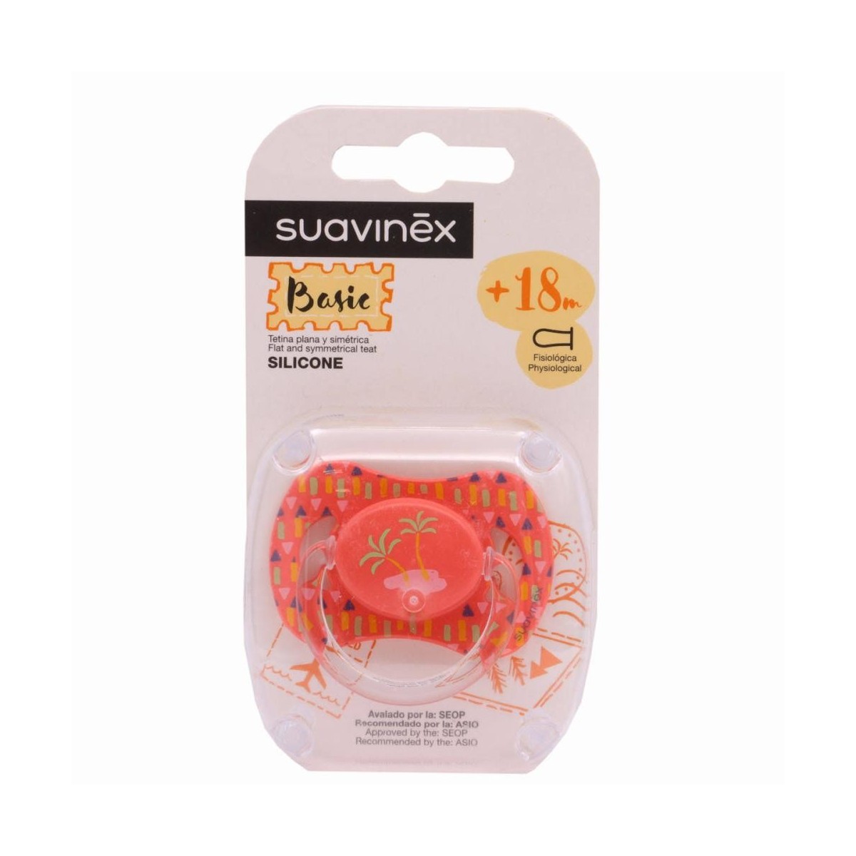 suavinex basic chupete tetina fisiologica silicona 18 meses