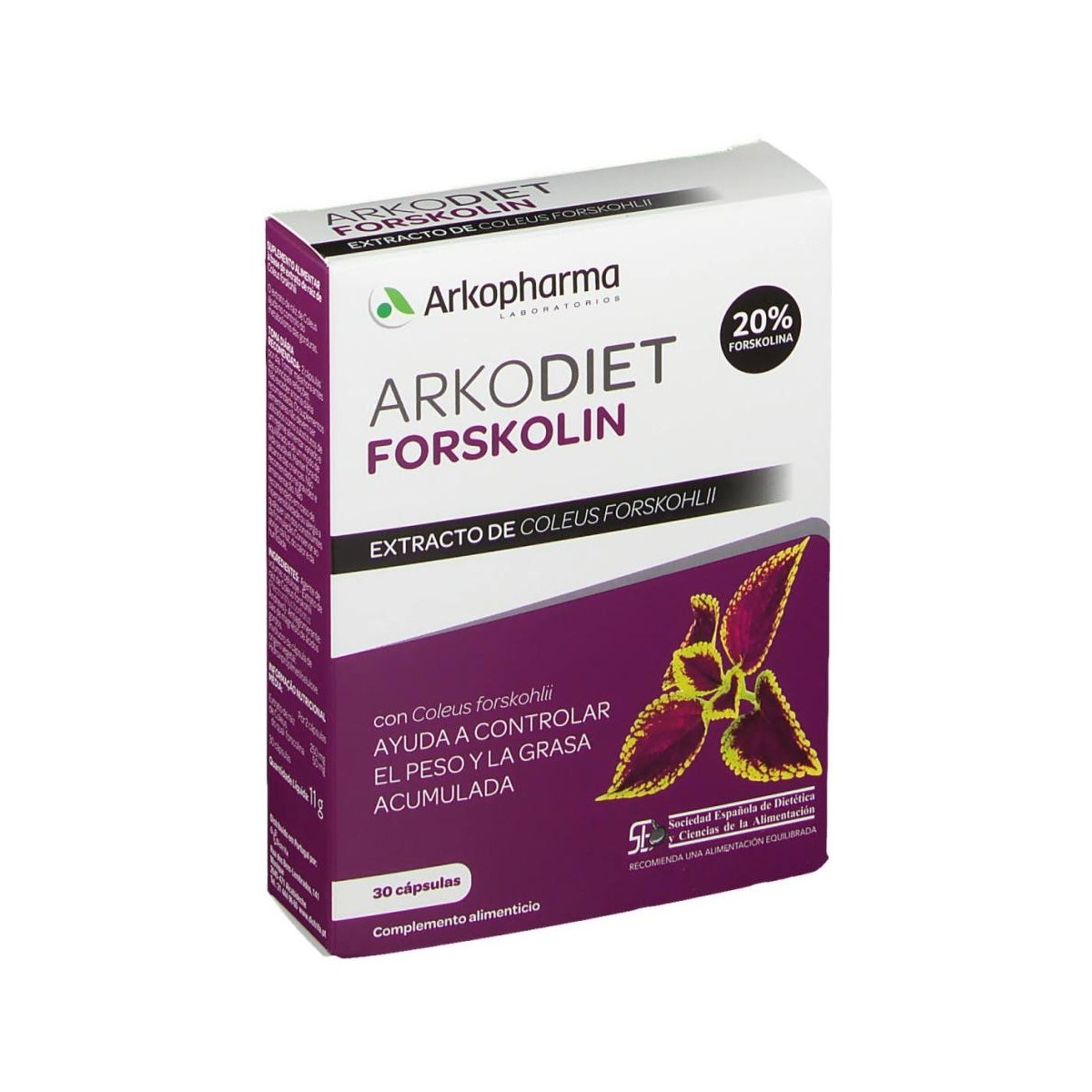 arkodiet forskolin 30 capsulas