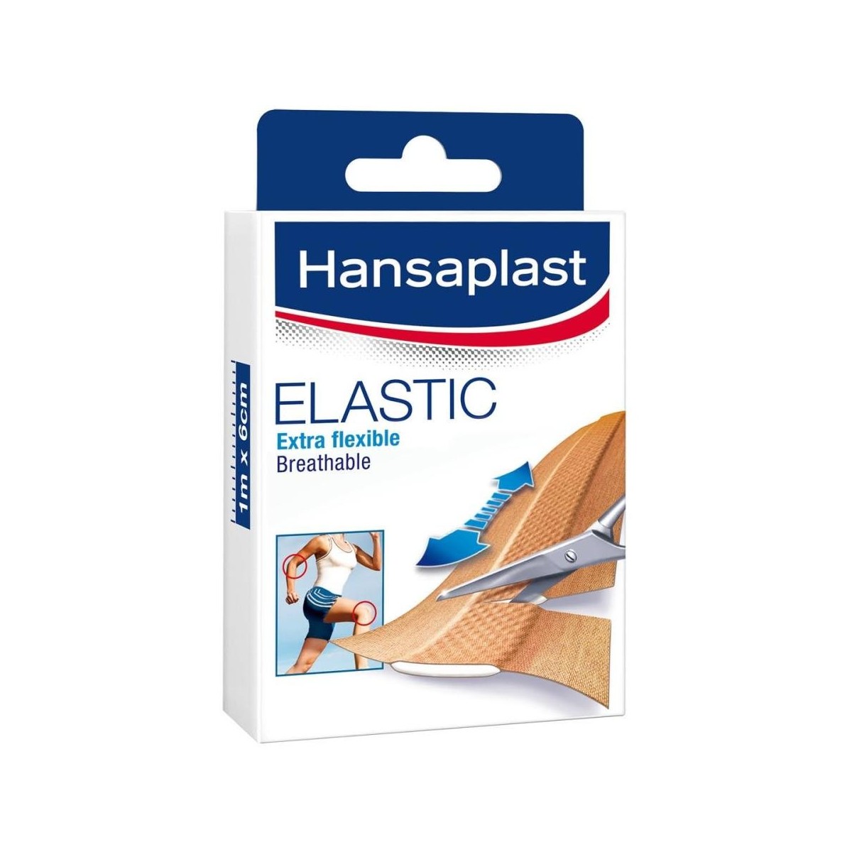 hansaplast elastic tira 1m x 6cm